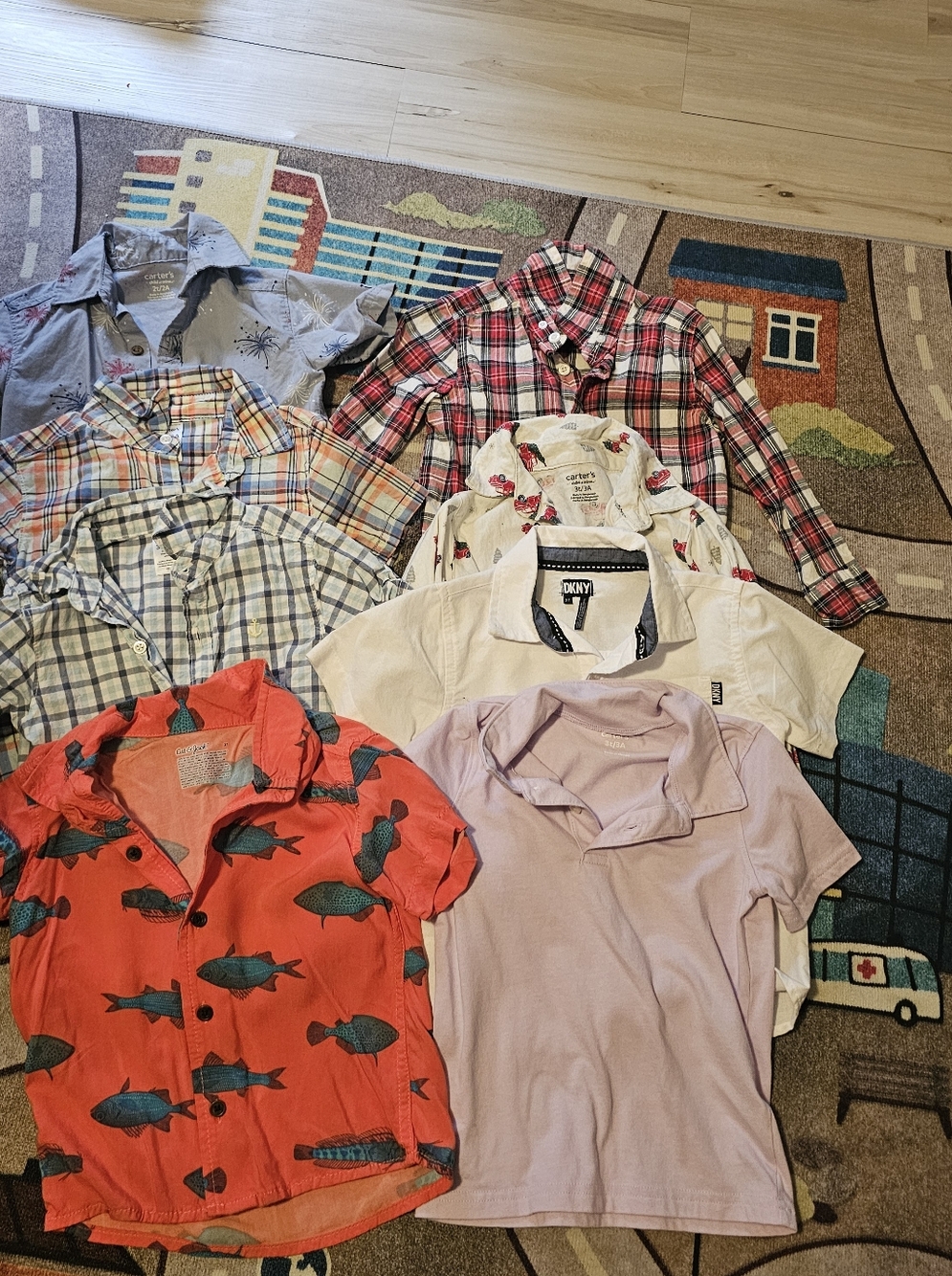 Toddler Boys Button Up Shirts Bundle